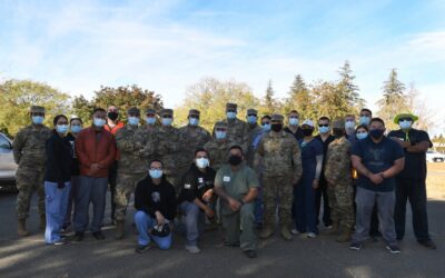Cal Guard supports Sac County drive-thru flu clinic
