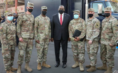 U.S. Secretary of Defense reaffirms vaccine mission at Cal State LA