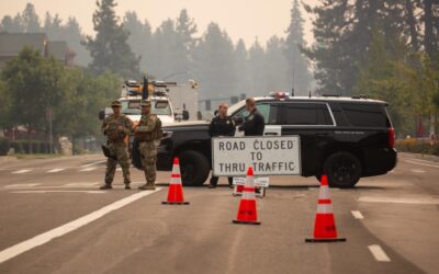 Cal Guard MPs support CHP as Caldor Fire grows