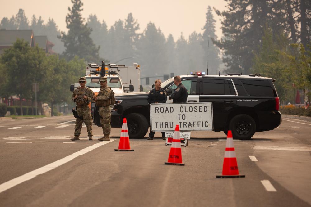 Cal Guard MPs support CHP as Caldor Fire grows