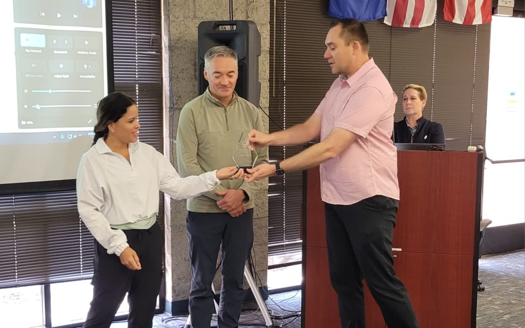 CAL EANGUS Triad Award Presented to 148th SOPS Command Team