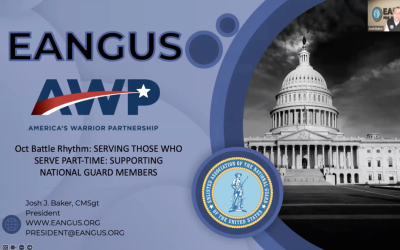 EANGUS President Shares the Voice of the Enlisted Guard on “Serving Those Who Serve Part-Time”